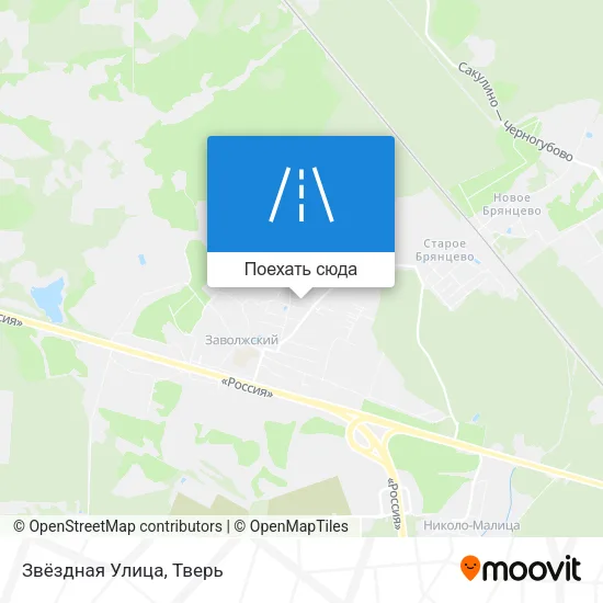 Карта Звёздная Улица