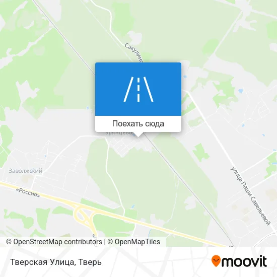 Карта Тверская Улица