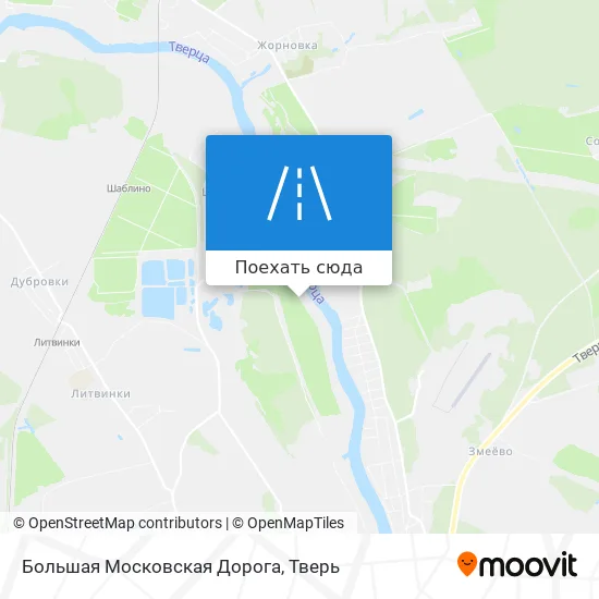 Карта Большая Московская Дорога