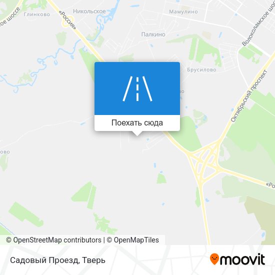 Карта Садовый Проезд