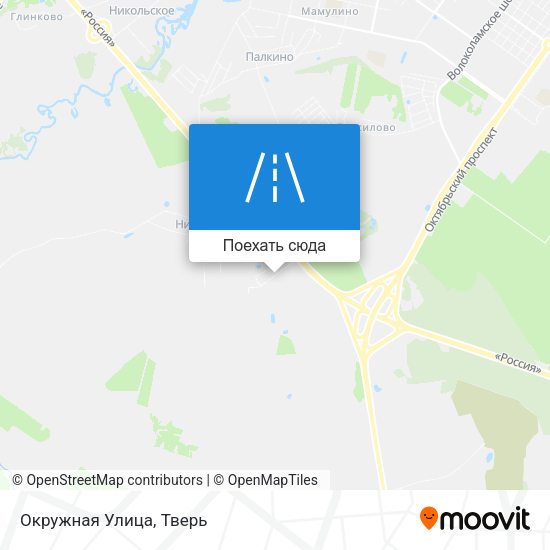 Карта Окружная Улица