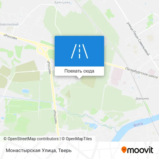 Карта Монастырская Улица