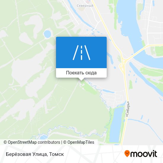 Карта Берёзовая Улица
