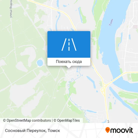 Карта Сосновый Переулок