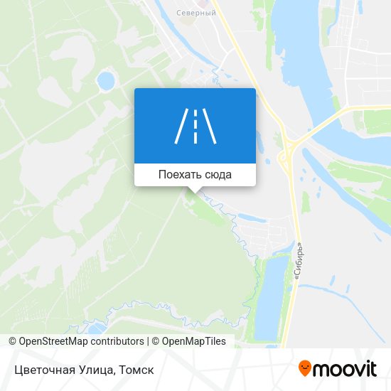 Карта Цветочная Улица