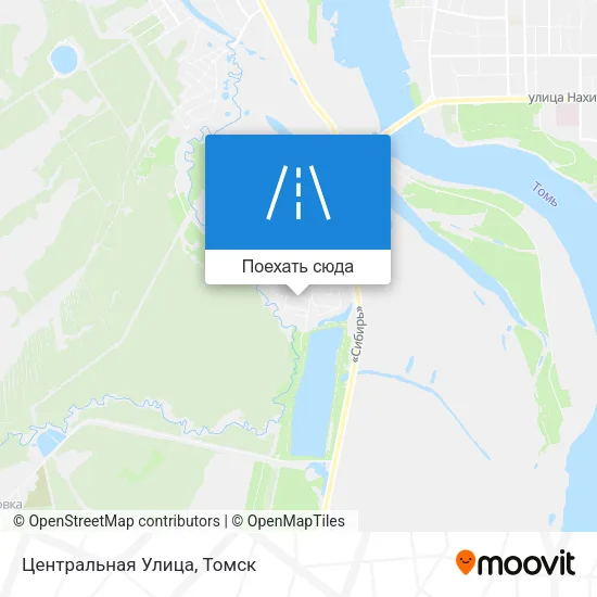 Карта Центральная Улица
