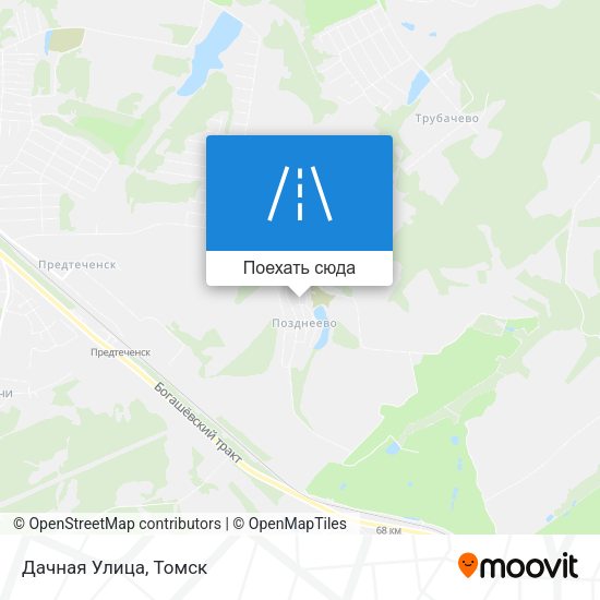 Карта Дачная Улица