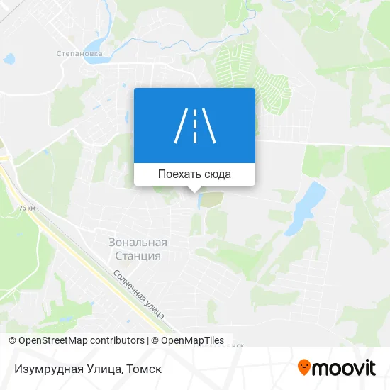 Карта Изумрудная Улица