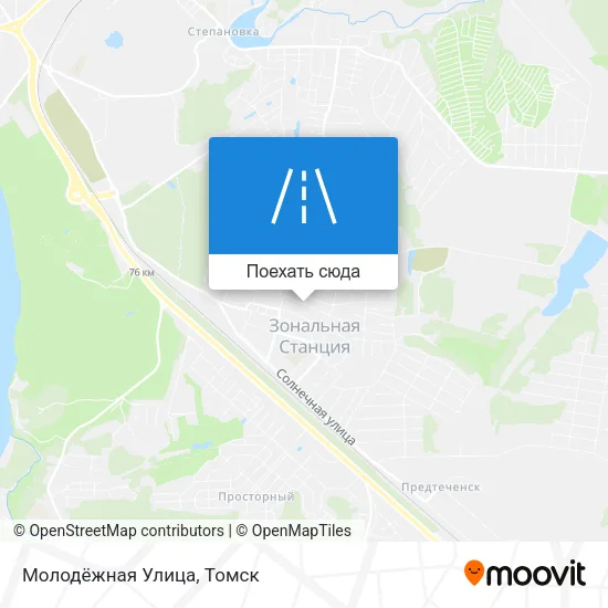 Карта Молодёжная Улица