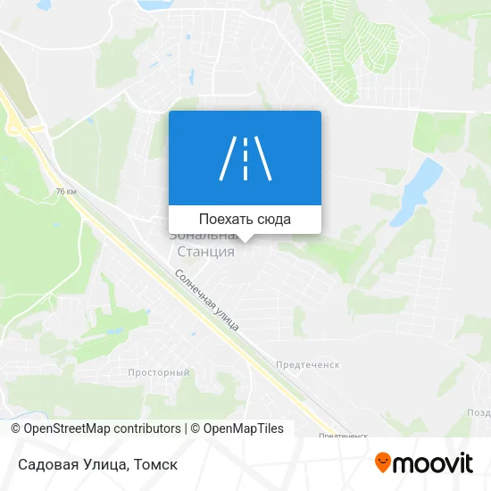 Карта Садовая Улица