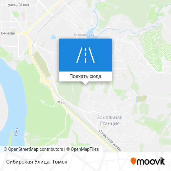 Карта Сибирская Улица