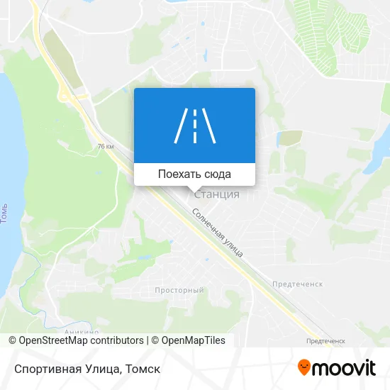 Карта Спортивная Улица