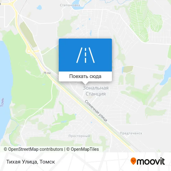 Карта Тихая Улица