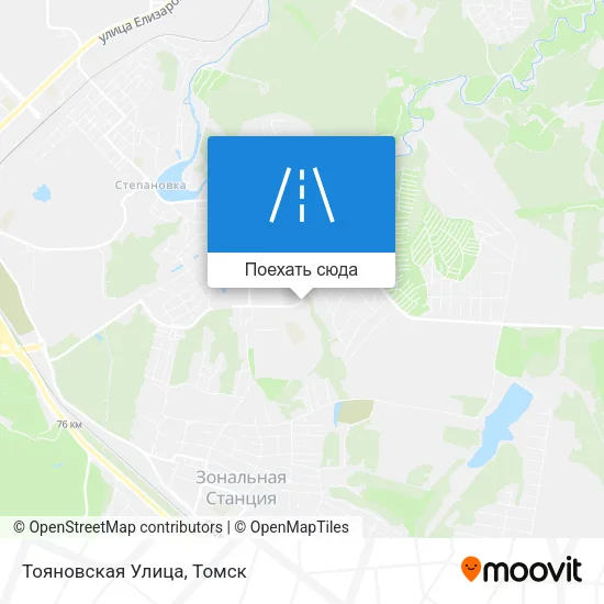 Карта Тояновская Улица