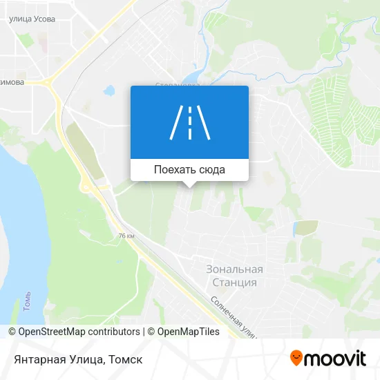 Карта Янтарная Улица