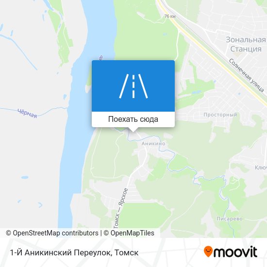 Карта 1-Й Аникинский Переулок