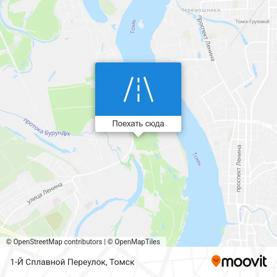 Карта 1-Й Сплавной Переулок