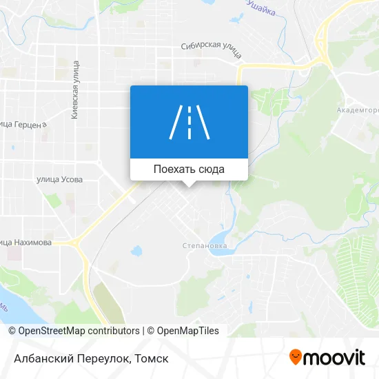 Карта Албанский Переулок