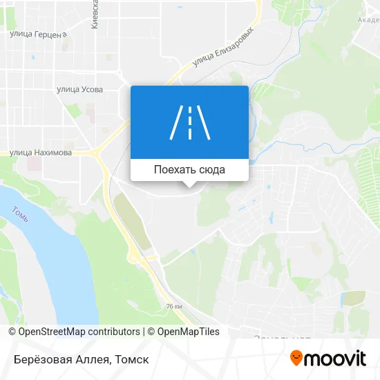 Карта Берёзовая Аллея