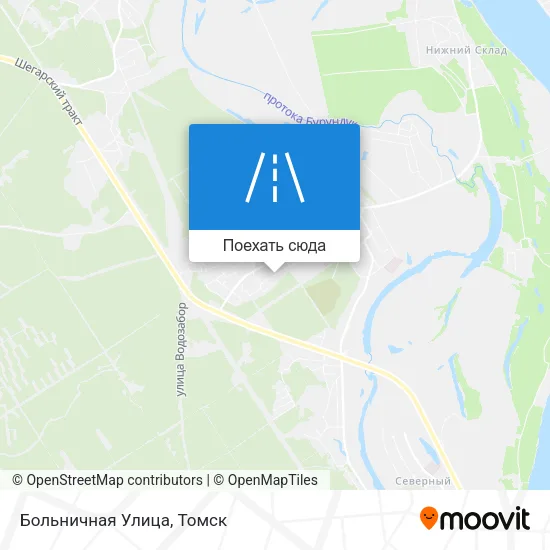 Карта Больничная Улица