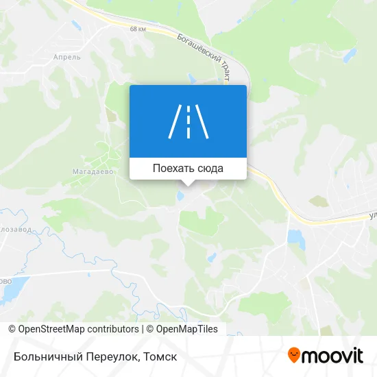 Карта Больничный Переулок