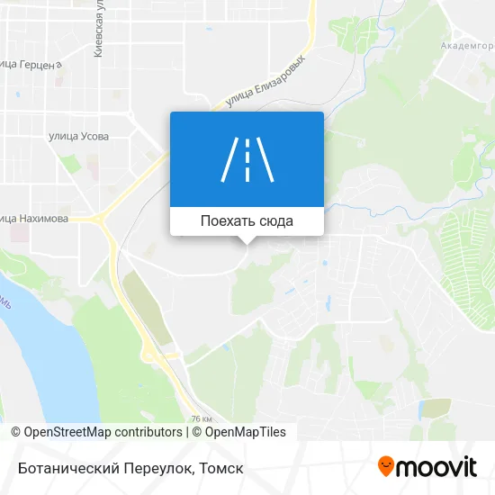 Карта Ботанический Переулок