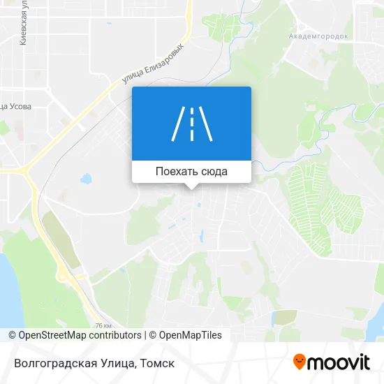 Карта Волгоградская Улица