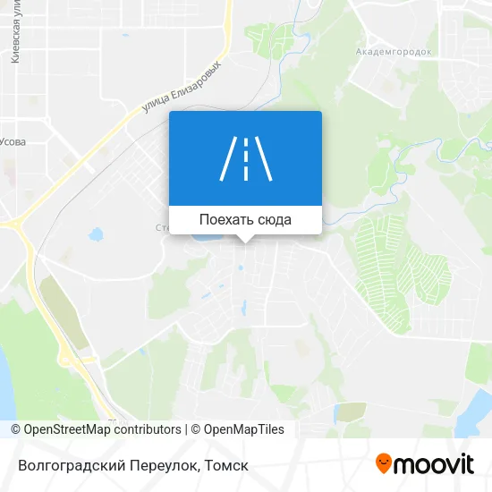 Карта Волгоградский Переулок