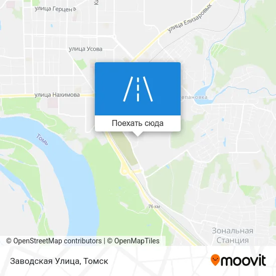 Карта Заводская Улица