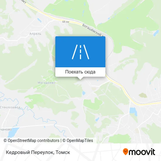 Карта Кедровый Переулок