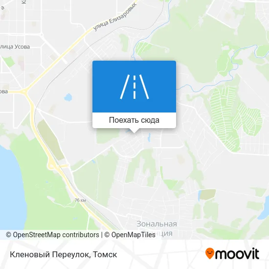 Карта Кленовый Переулок