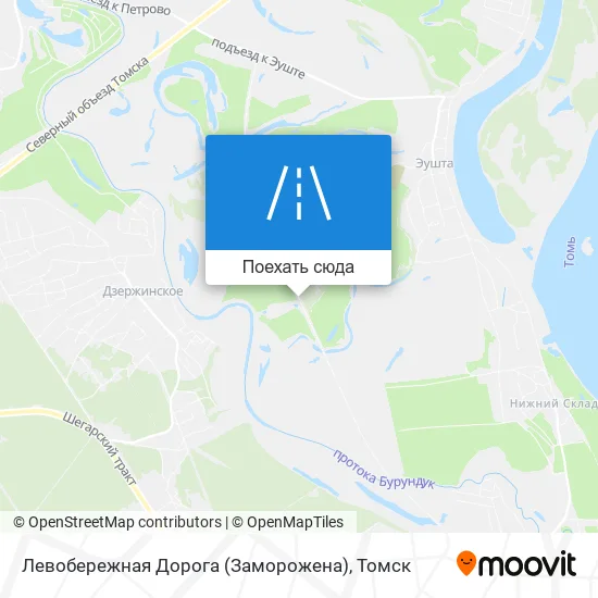 Карта Левобережная Дорога (Заморожена)