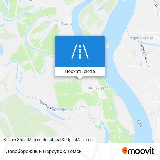 Карта Левобережный Переулок