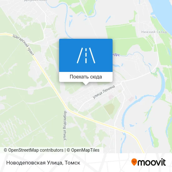 Карта Новодеповская Улица