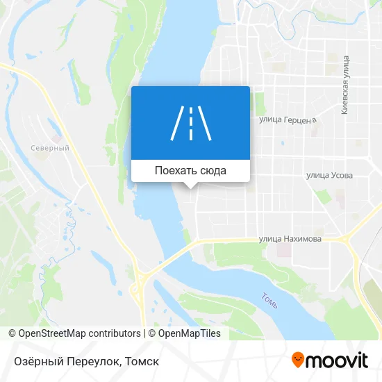 Карта Озёрный Переулок
