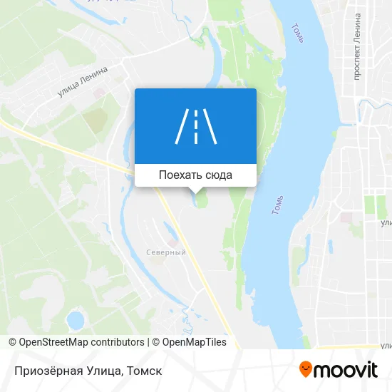Карта Приозёрная Улица