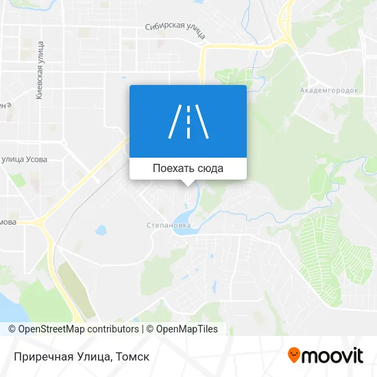 Карта Приречная Улица