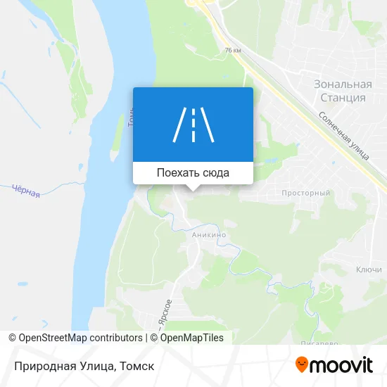 Карта Природная Улица