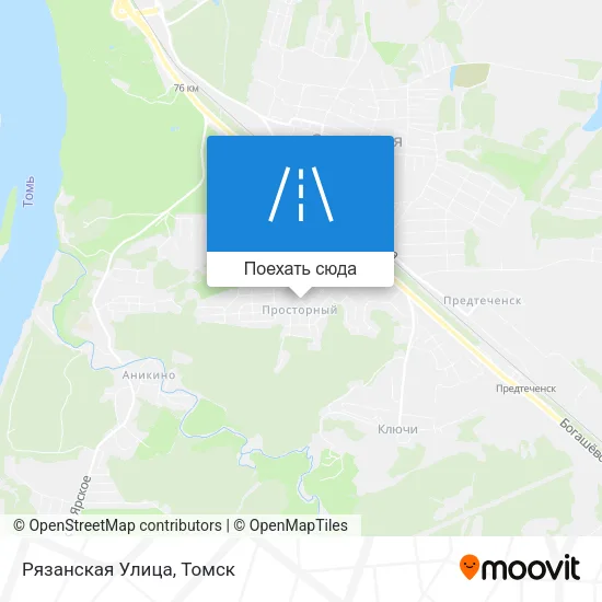 Карта Рязанская Улица
