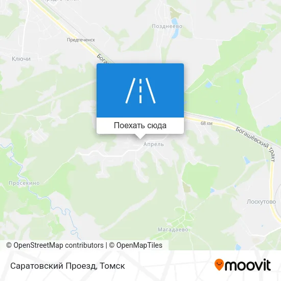 Карта Саратовский Проезд