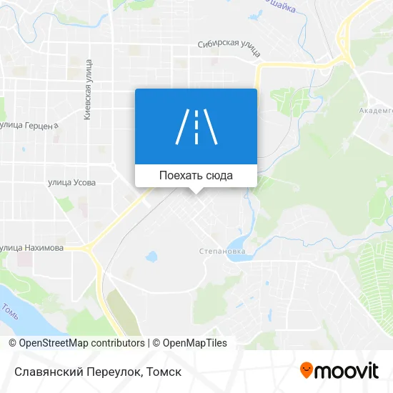 Карта Славянский Переулок