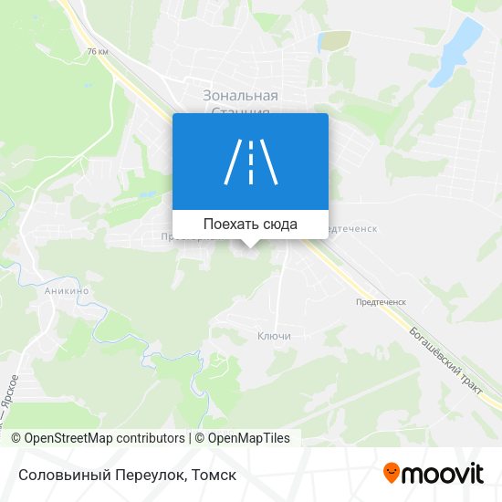 Карта Соловьиный Переулок