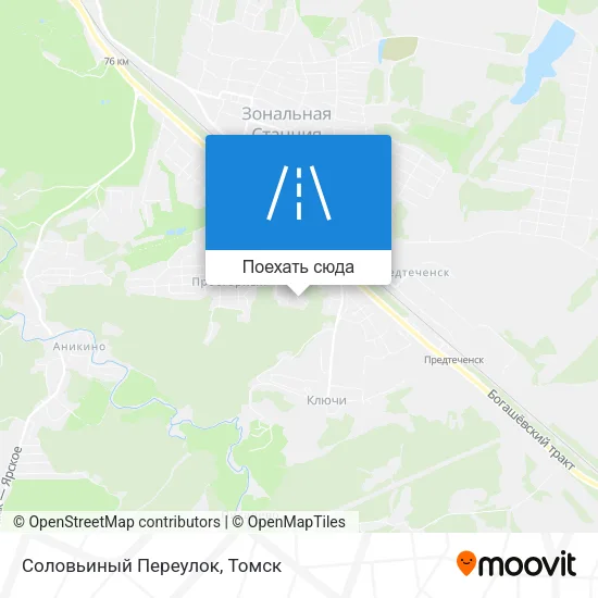 Карта Соловьиный Переулок