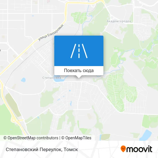 Карта Степановский Переулок