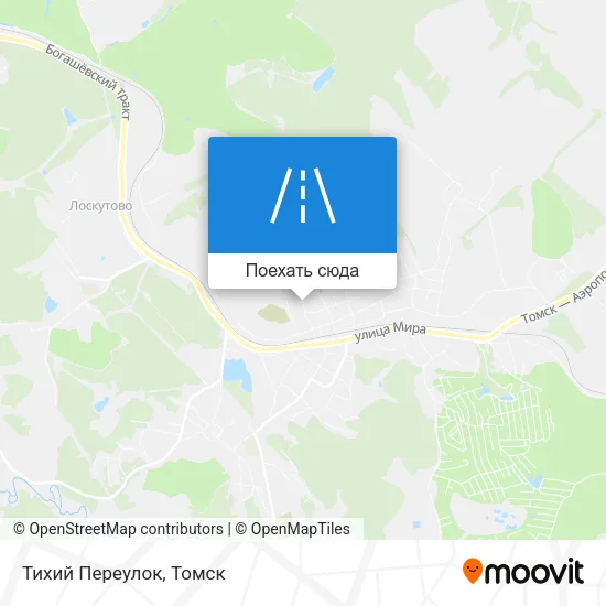 Карта Тихий Переулок