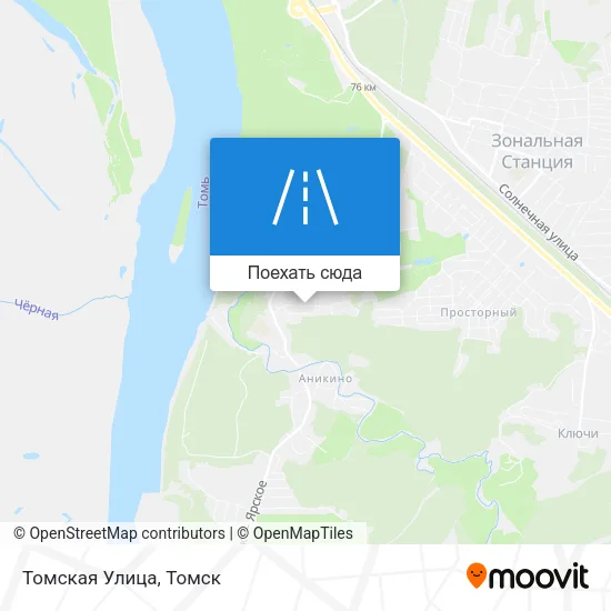 Карта Томская Улица
