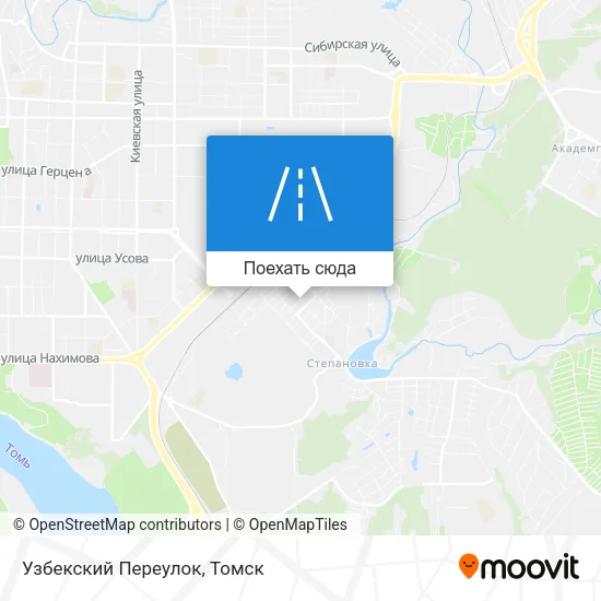 Карта Узбекский Переулок