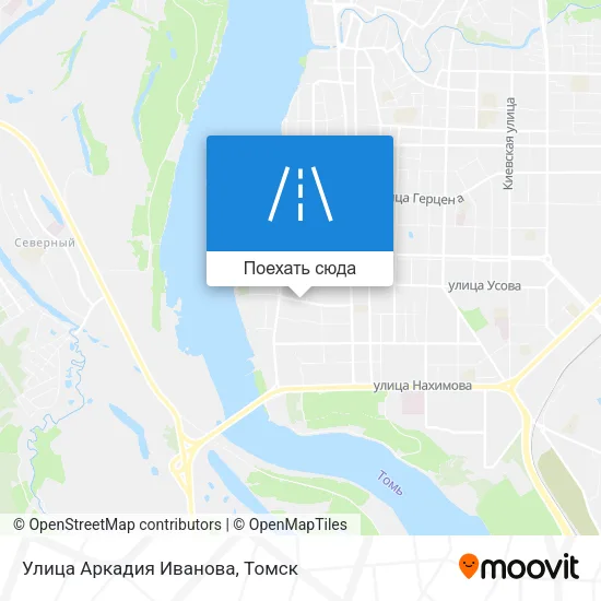 Карта Улица Аркадия Иванова