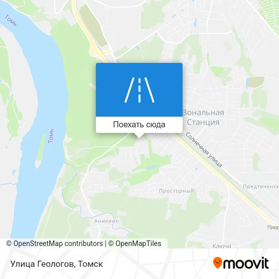 Карта Улица Геологов