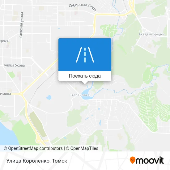 Карта Улица Короленко